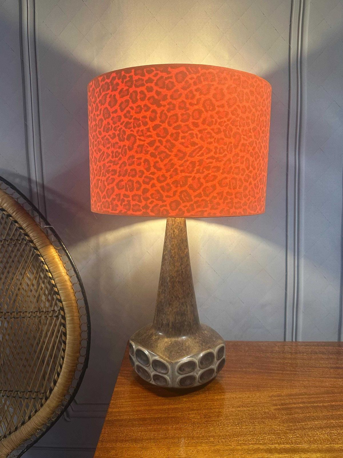 Ceramic Table Lamp Designed By Marianne Stark For Michael Andersen From The 1960s. Vintage Table Lamp, Mid Century Lamp Base, Mcm Decor photo 275.0