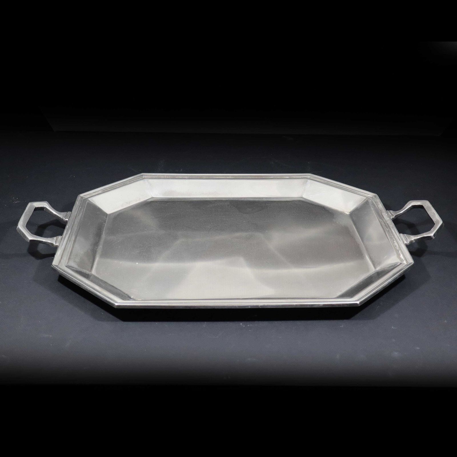 Vintage Large Silver Plated Centerpiece Tray Brazilian Soppil Wolff photo Home Decor