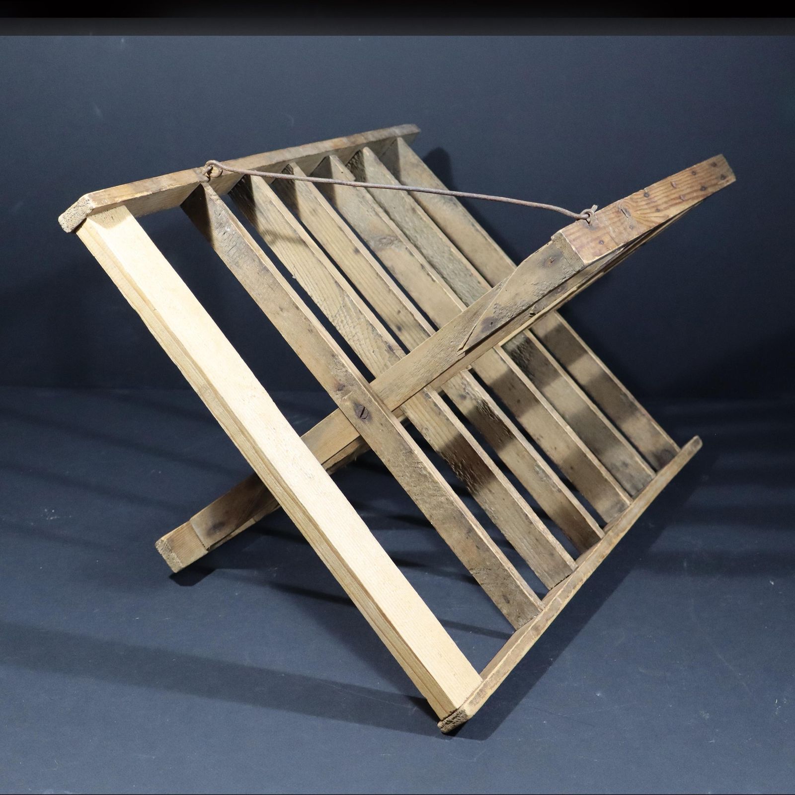 French Wooden Pie Rack Antique Tart Cooling Rack, Wood Plate Stand Bakery Decor photo buy