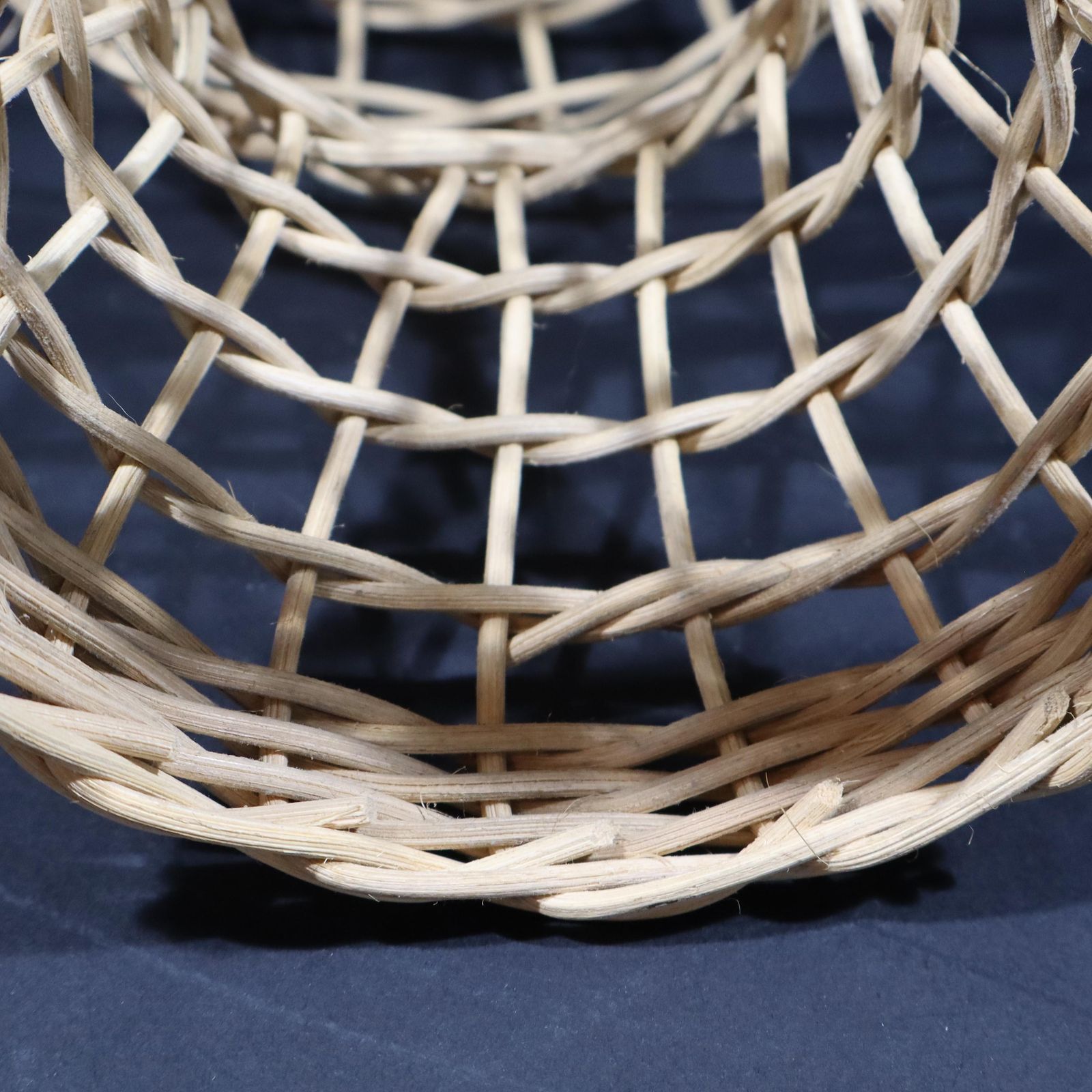 Mid Century French Hat Stand Wire Rattan Mannequin Head Hat Wig Display, Wicker Home Decor photo vintage