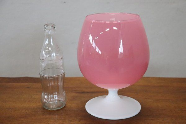 Italian Vase In Pink Murano Art Glass, 1960s photo Home Decor