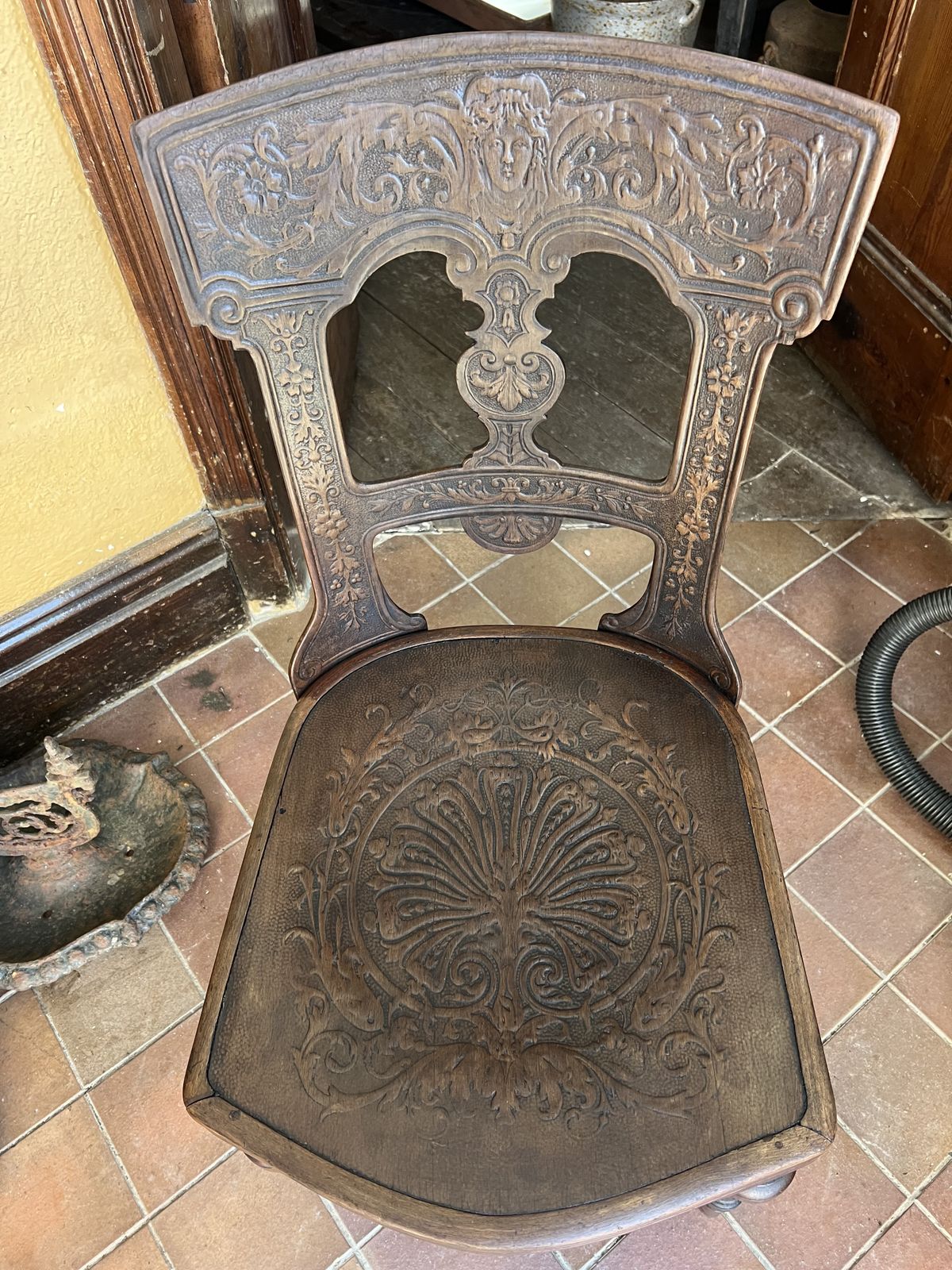 photo furniture J&J Kohn Of Austria Victorian Rare  Set Of 2 Matching Chairs