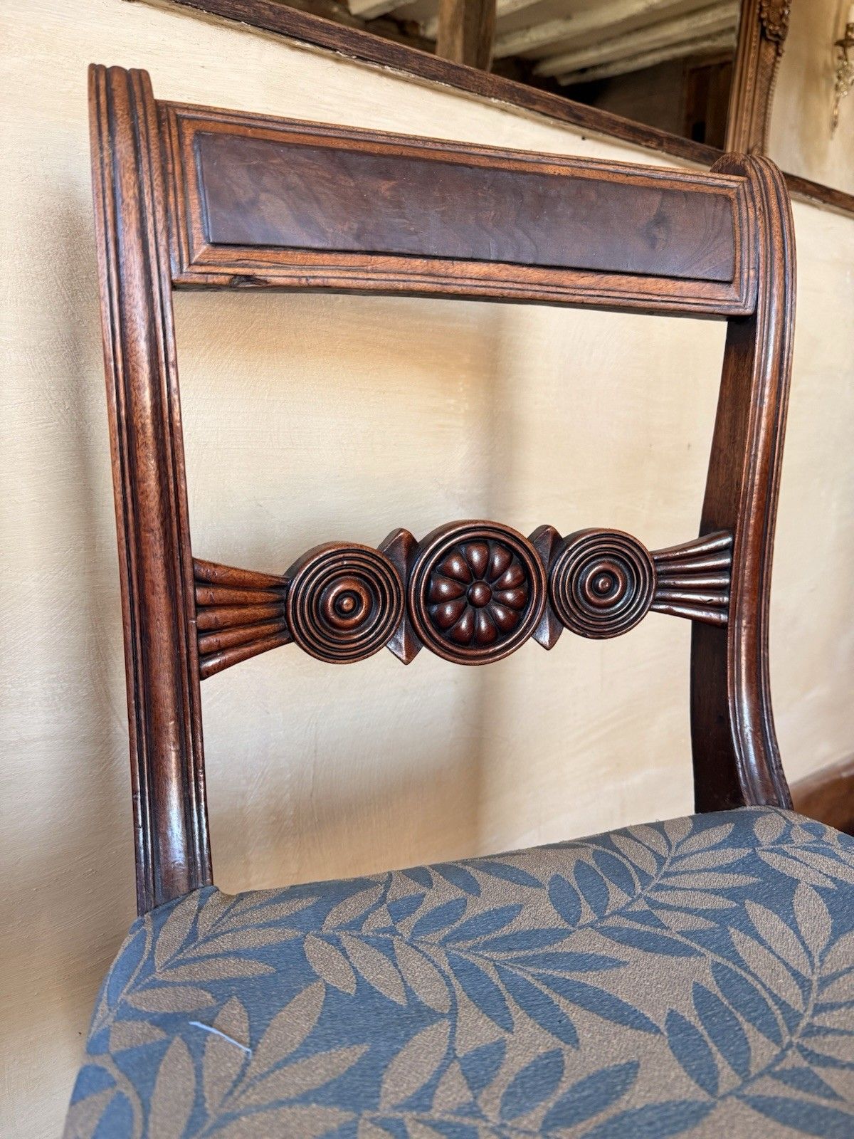 photo furniture Fine Quality Pair Of Antique Rosewood Regency Chairs In Need Of Reupholstering