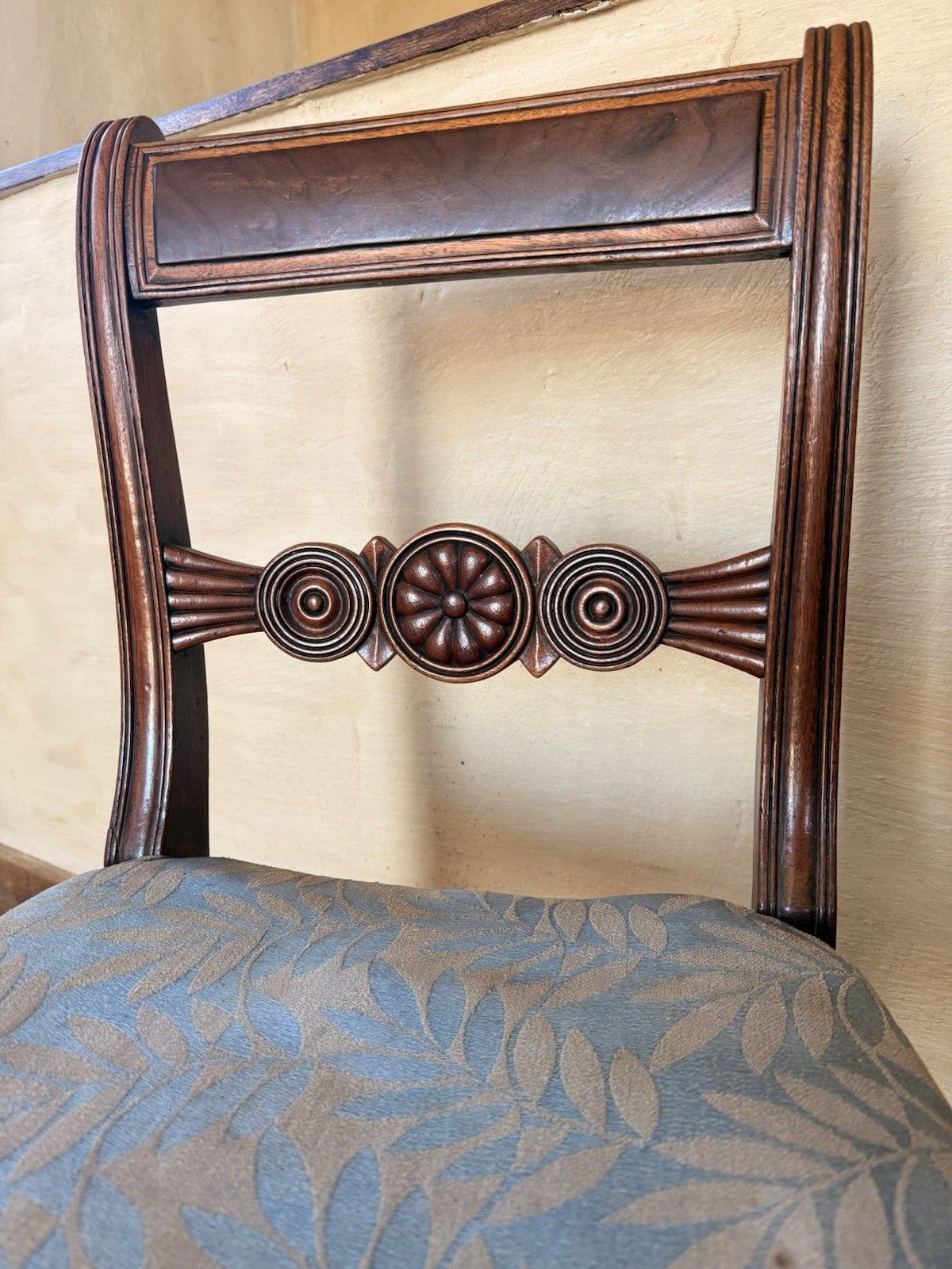 photo for sale Fine Quality Pair Of Antique Rosewood Regency Chairs In Need Of Reupholstering