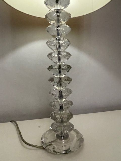 Crystal Glass Art Deco Style Lamp photo furniture