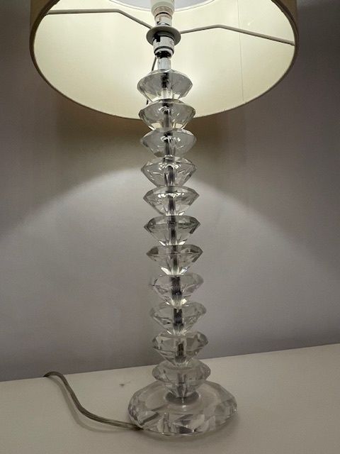 Crystal Glass Art Deco Style Lamp photo buy