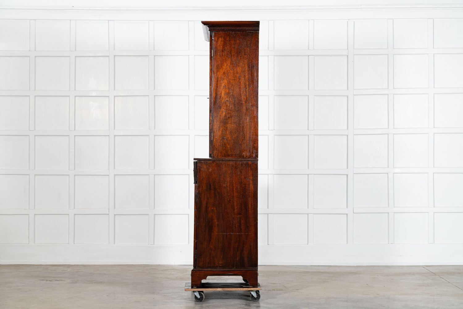 George III English Mahogany Glazed Bookcase Secretaire photo buy