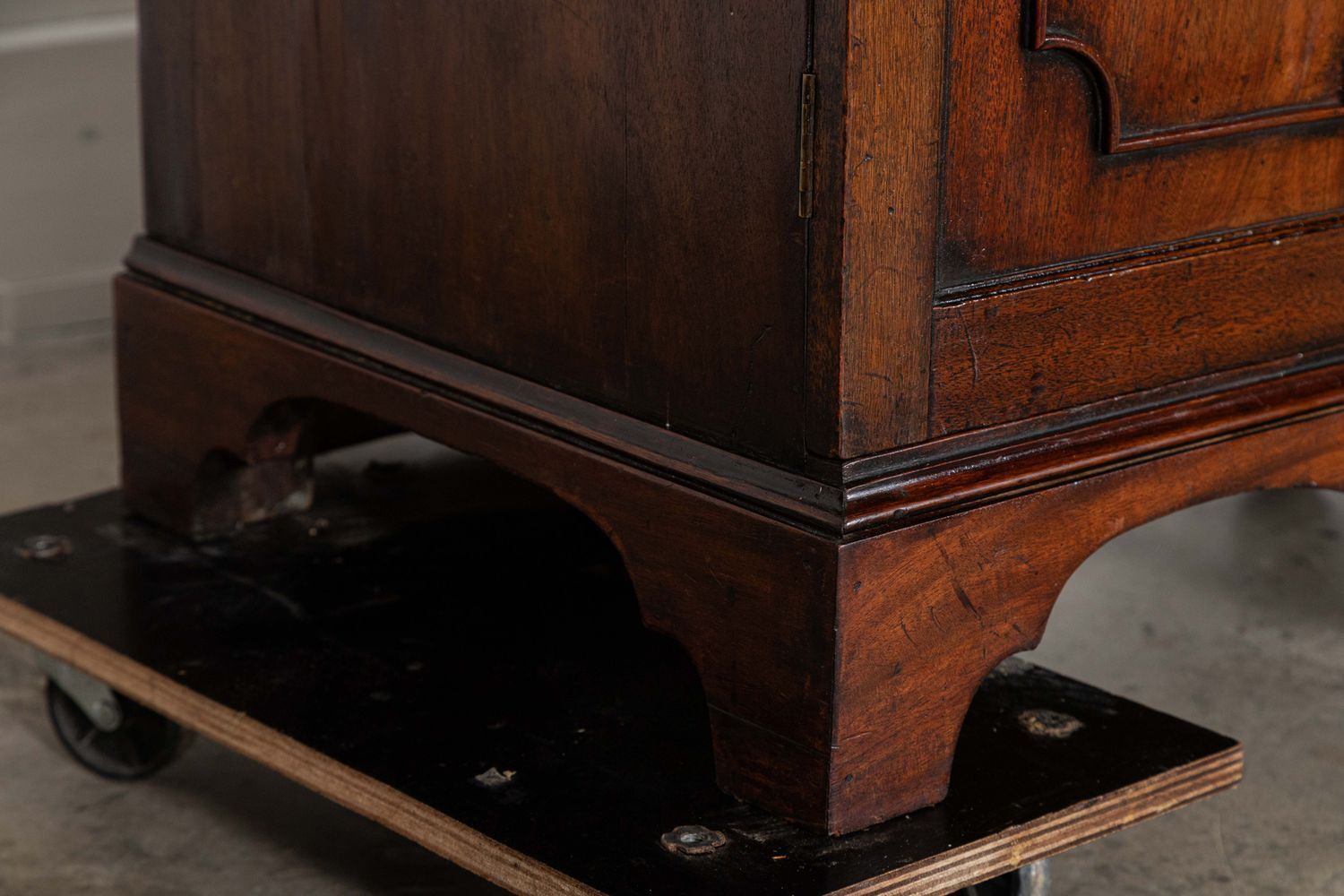 photo buy George III English Mahogany Glazed Bookcase Secretaire