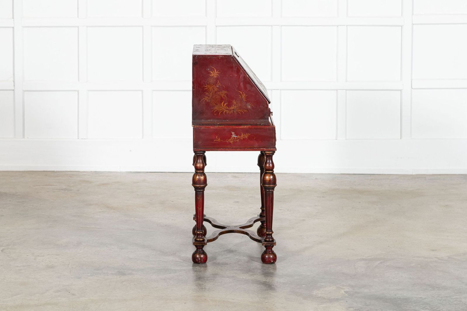 English Decorative Chinoiserie Bureau Writing Desk photo buy