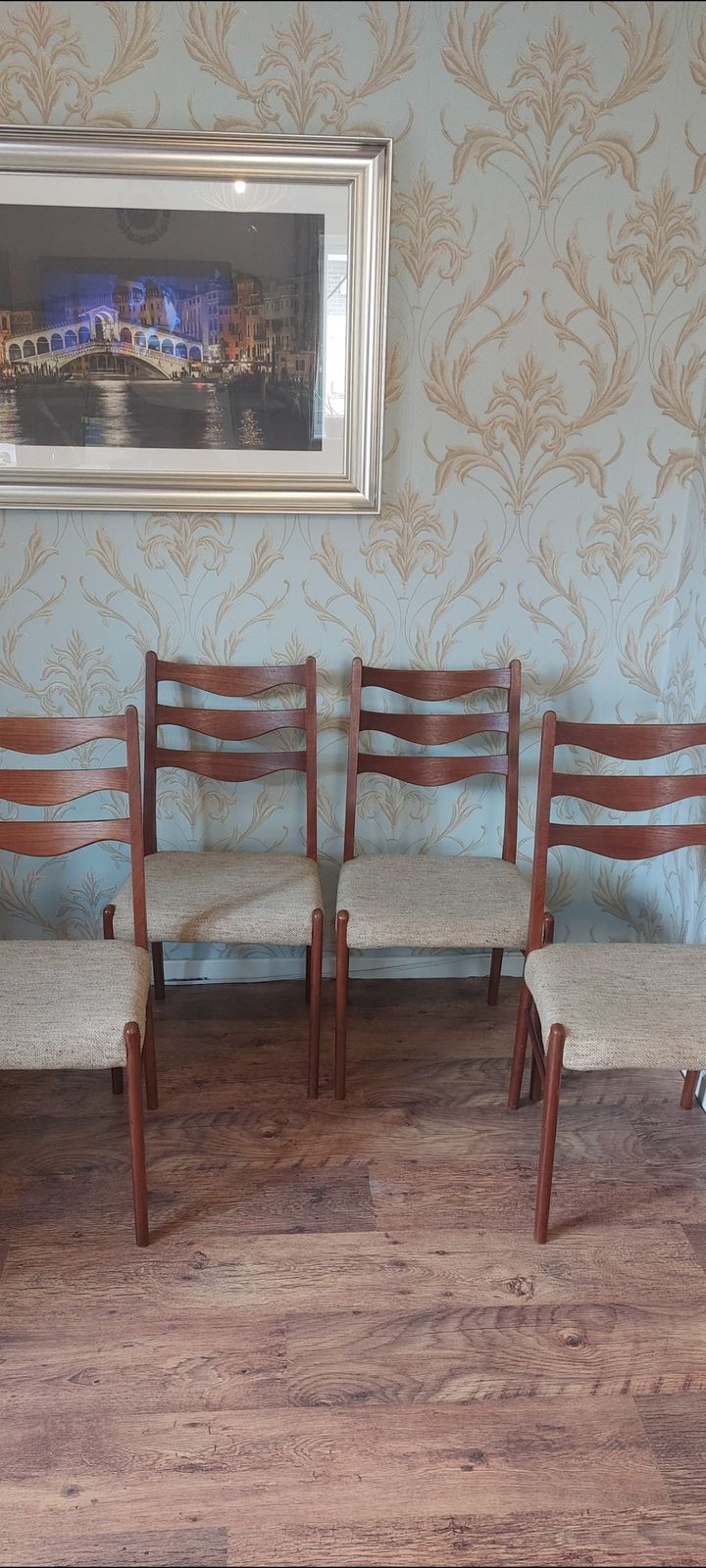 Set Of 4 Danish Dining Chairs By Arne Wahl Iversen For Glyngøre, 1970s photo furniture