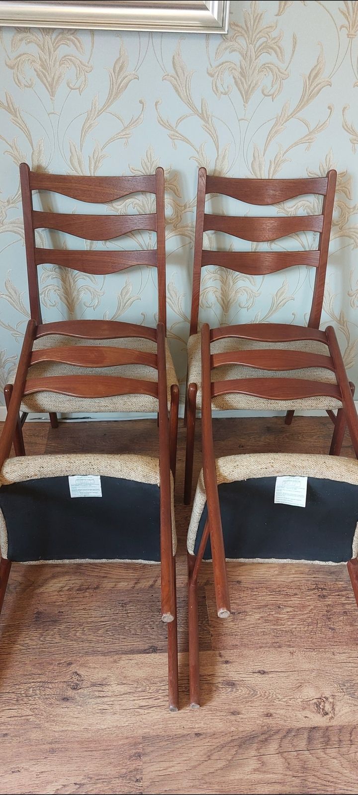 Set Of 4 Danish Dining Chairs By Arne Wahl Iversen For Glyngøre, 1970s photo for sale
