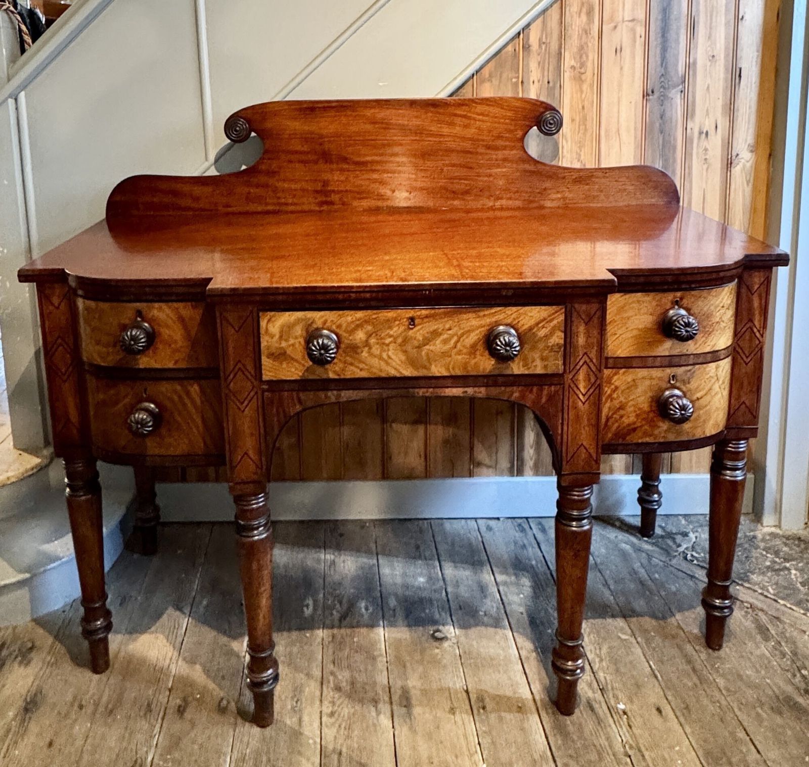 Regency Ebony Strung Mahogany Sideboard Of Small Proportions photo furniture