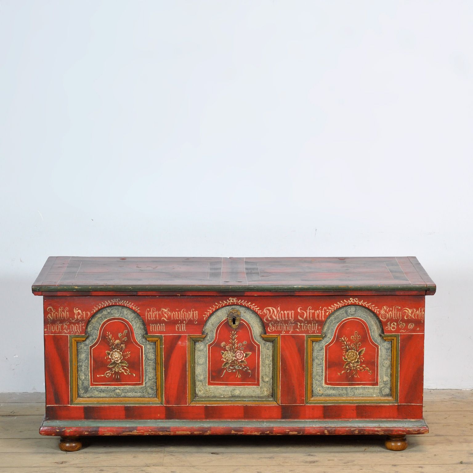 photo buy Folk Art Bridal Chest, Anno 1829