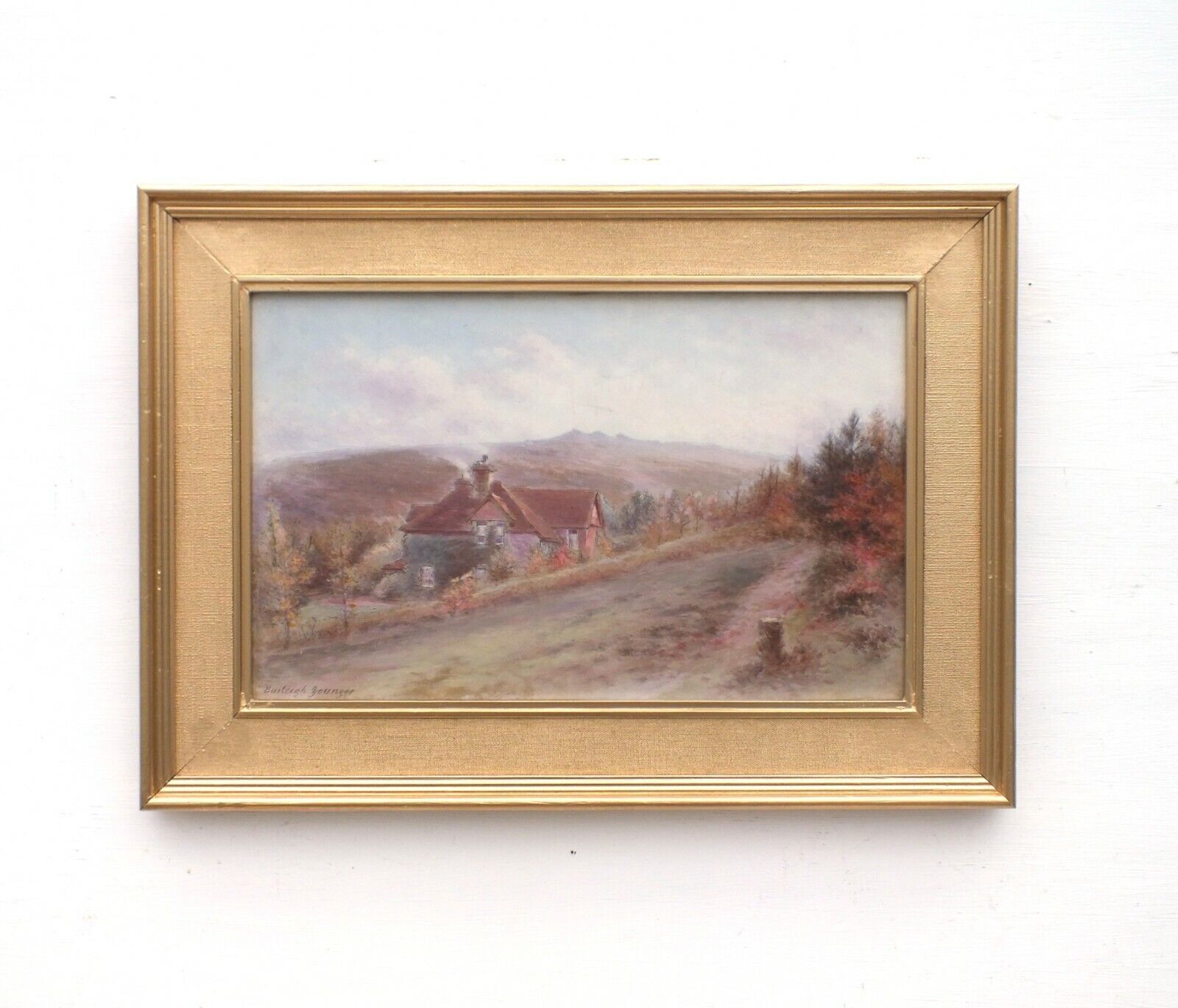 English Landscape Oil Painting Devon Landscape Signed Framed Victorian Original