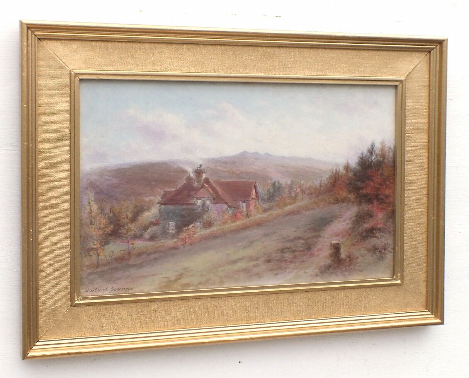 English Landscape Oil Painting Devon Landscape Signed Framed Victorian Original photo 145.0