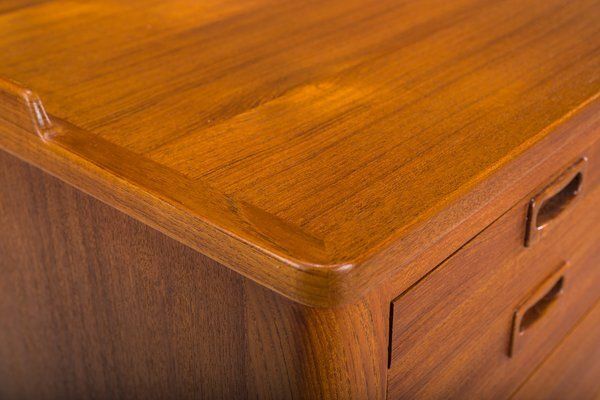 Scandinavian Modern Teak Writing Desk Attributed To H. Brockmann Petersen For Poul M. Jessen, 1960s photo buy