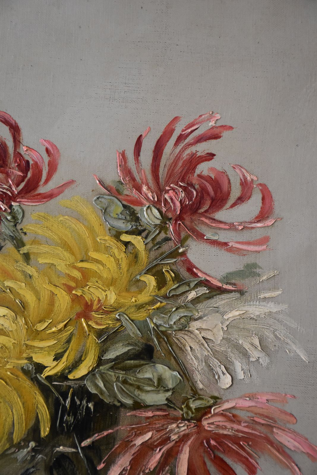 Charles Jung, Chrysanthemums In Glass Vase (Circa 1900) photo 150.0