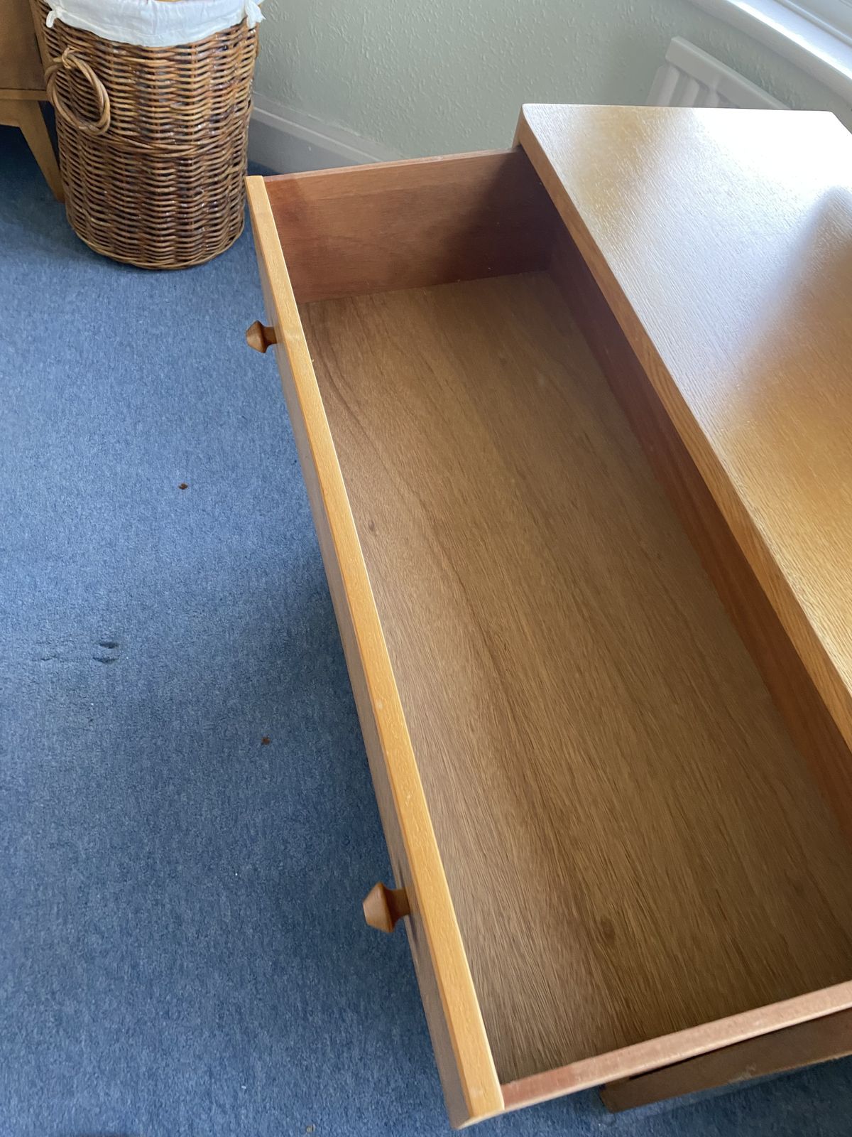 Vintage Mid Century Drawers With Mirror