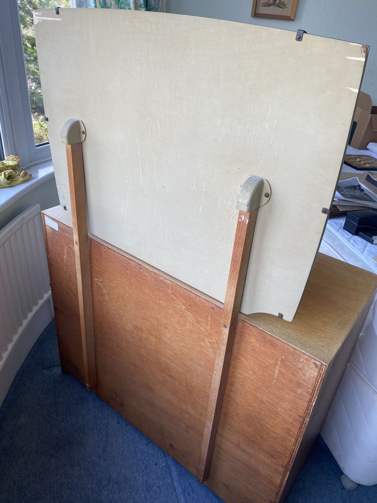 Vintage Mid Century Drawers With Mirror photo Furniture