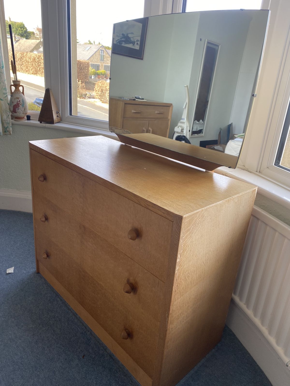 Vintage Mid Century Drawers With Mirror photo 100.0