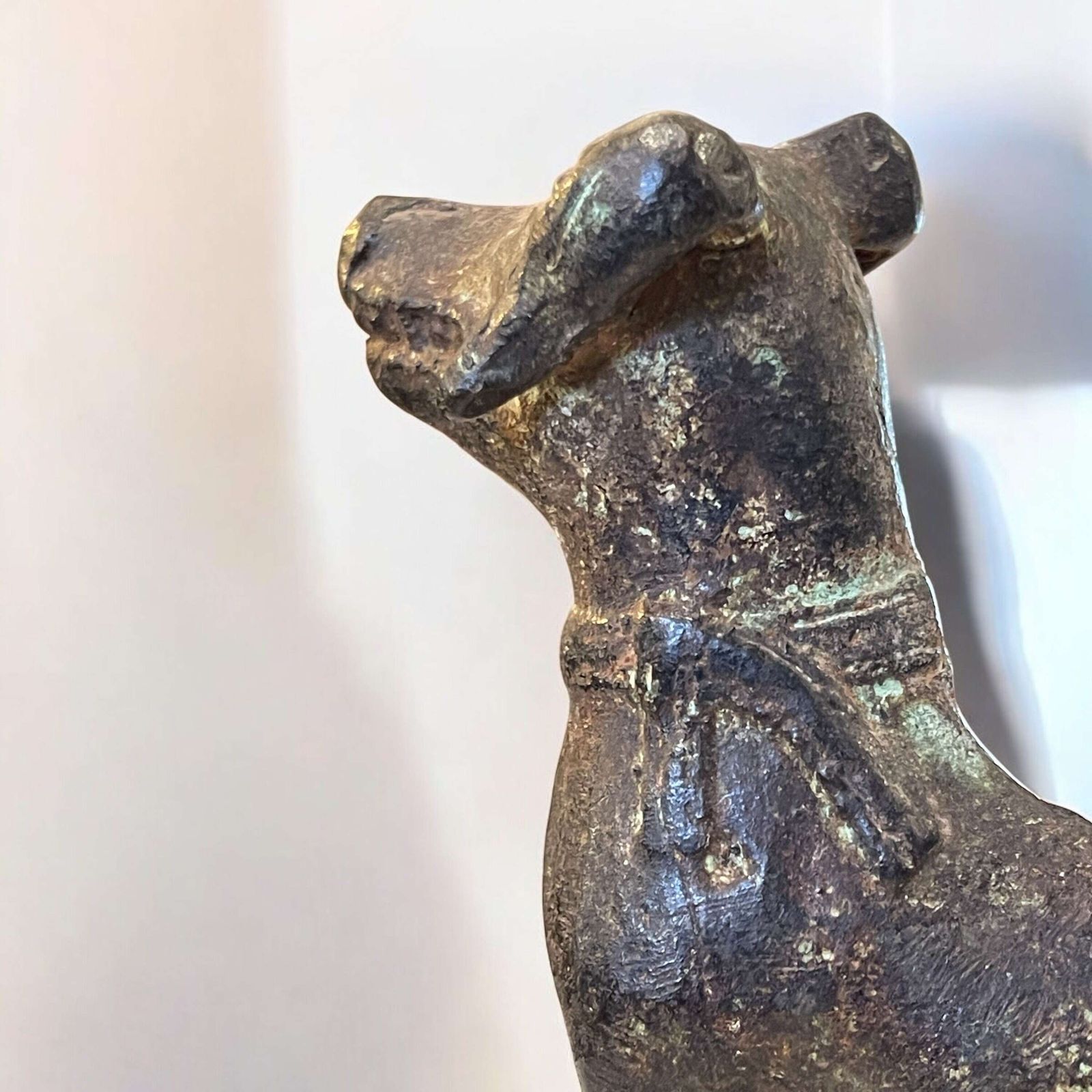 Antique Chinese Bronze Han Dynasty Style Dog photo for sale