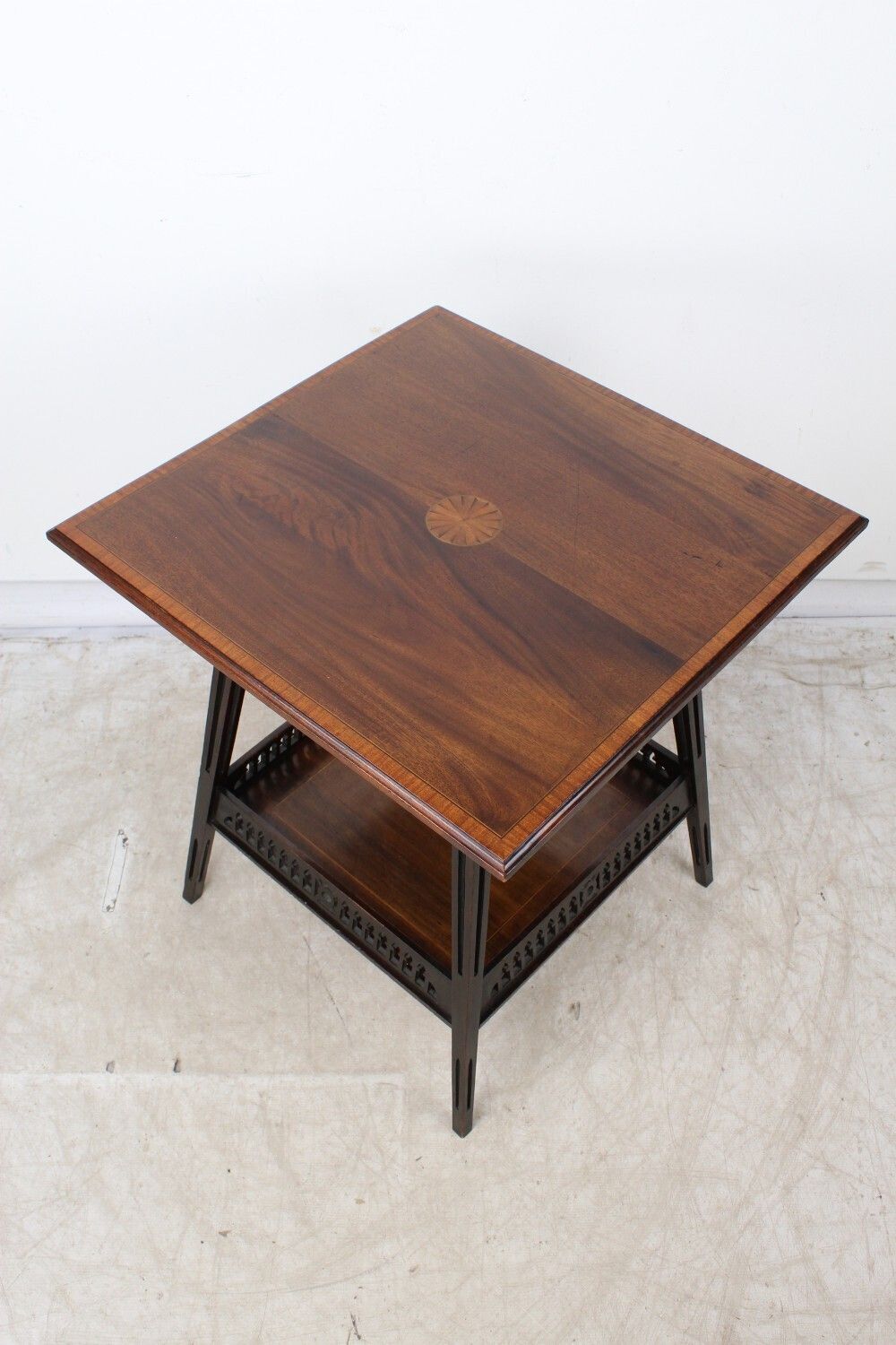 Edwardian Mahogany Inlaid Side Table By Trevor Page & Co photo for sale