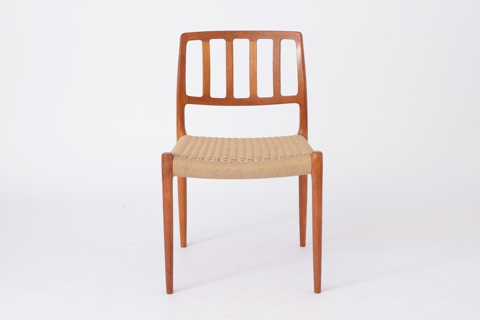 Set Of 4 Niels Otto Møller Model 83 Chairs – Danish Teak Dining Chairs, 1974 | Mid Century Modern Design photo for sale