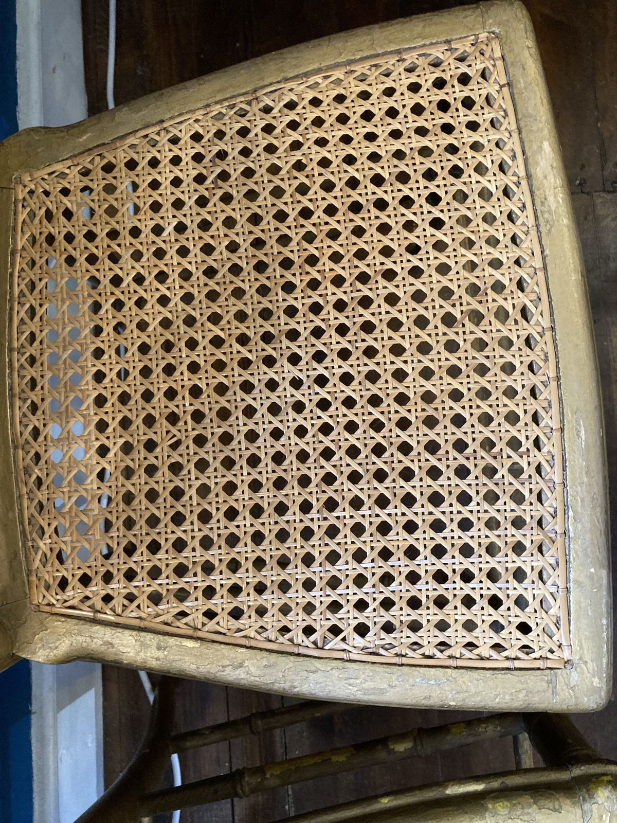 photo furniture Set Of 4 Faux Bamboo Gilt Concert Chairs