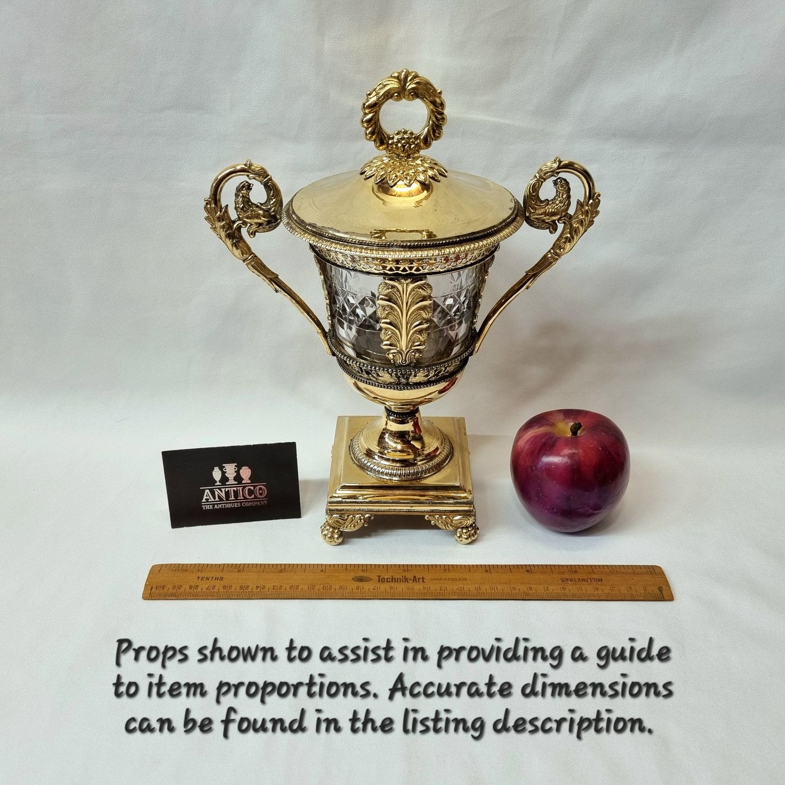 2600.0 An Eye Catching And Imposing Antique Silver Gilt Confiturier Or Drageoir By Louis Dupre, A Master Silversmith Working In Paris Circa 1830 photo