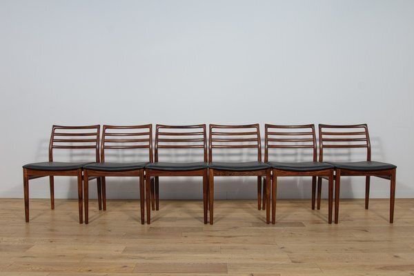 Mid Century Rosewood Dining Chairs By Erling Torvits For Sorø Stolefabrikta, Denmark, 1960s, Set Of 6 photo Furniture