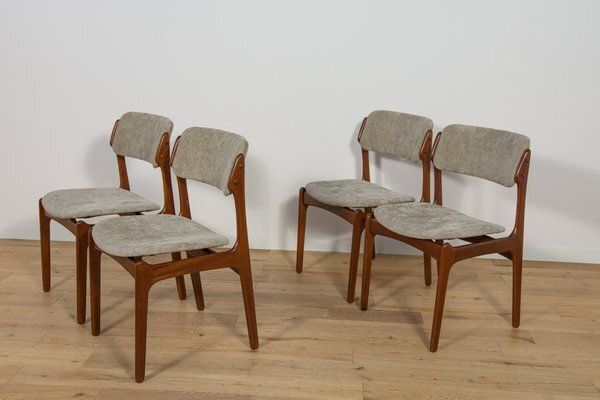 Mid Century Model 49 Dining Chairs In Teak By Erik Buch For Odense Machine Gunning, 1960s, Set Of 4 photo 2202.0