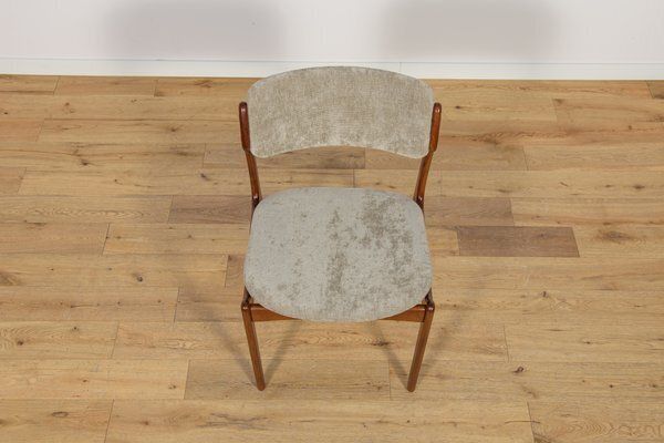 Furniture Mid Century Model 49 Dining Chairs In Teak By Erik Buch For Odense Machine Gunning, 1960s, Set Of 4 photo