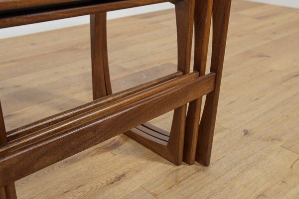 628.0 Mid Century Teak Nesting Tables By R. Benett For G Plan, United Knigdom, 1970s, Set Of 3 photo