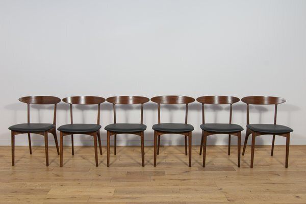 Model 27 Dining Chairs In Rosewood By Kurt østervig For Brande Møbelindustri, 1960s, Set Of 6 photo for sale