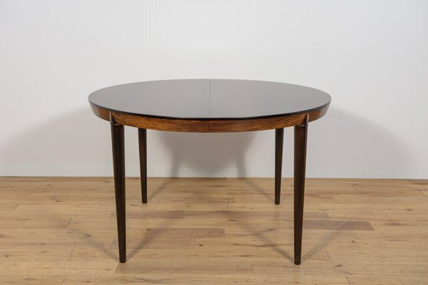 Mid Century Round Rosewood Dining Table Model 71 By Severin Hansen For Haslev Møbelsnedkeri, 1960s photo vinterior