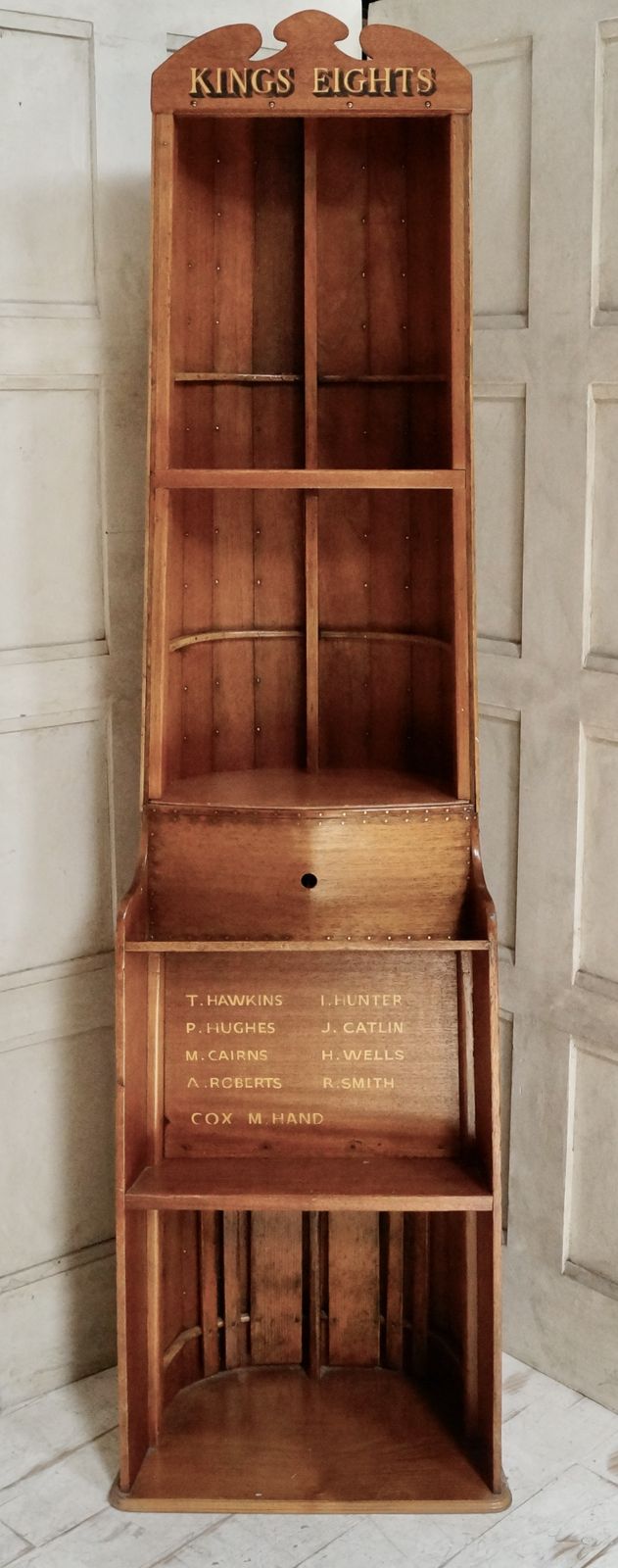 Antique Clinker Boat Book Shelf photo furniture