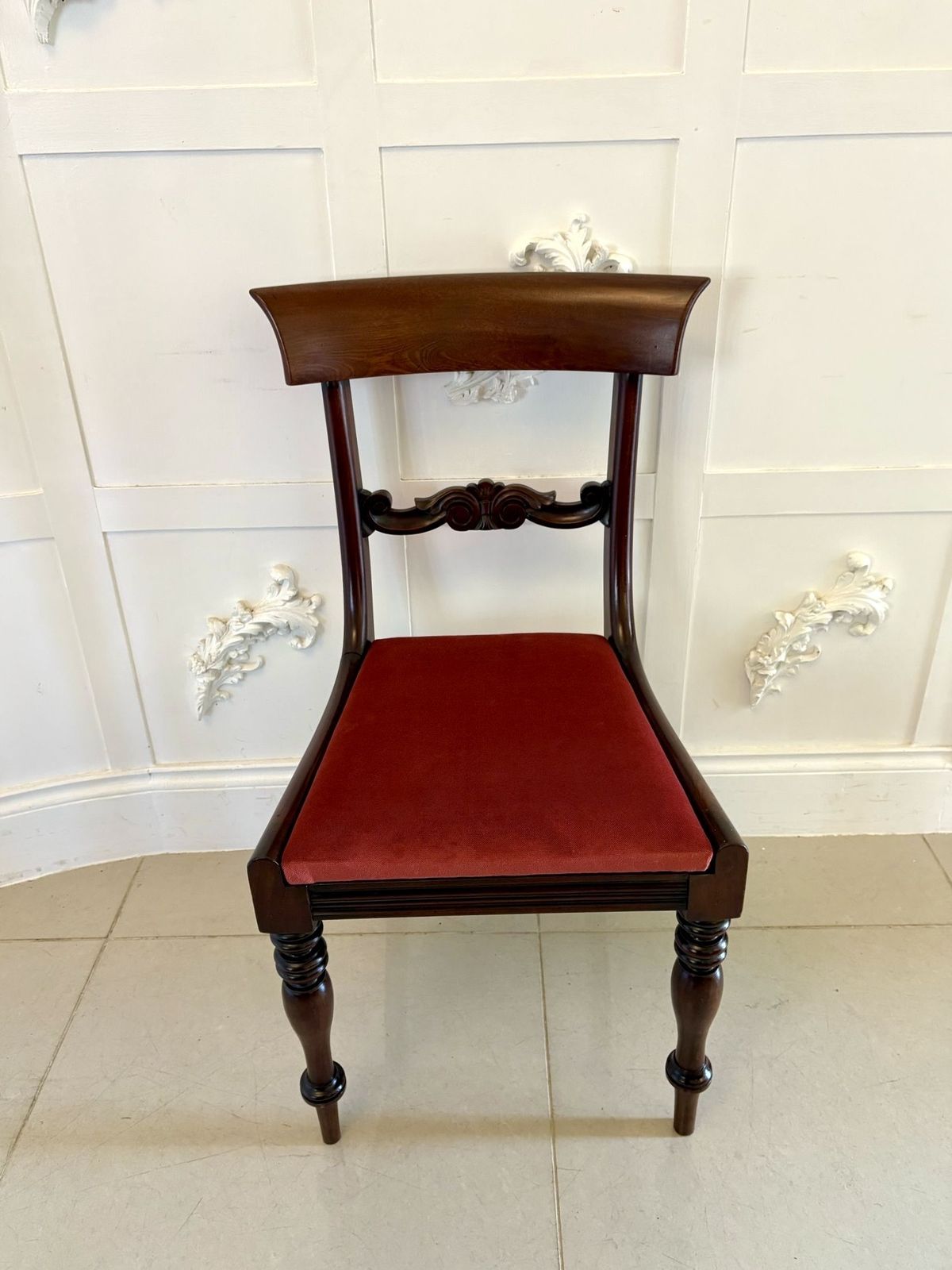 photo for sale Set Of 8 Antique 19th Century Quality Mahogany Dining Chairs