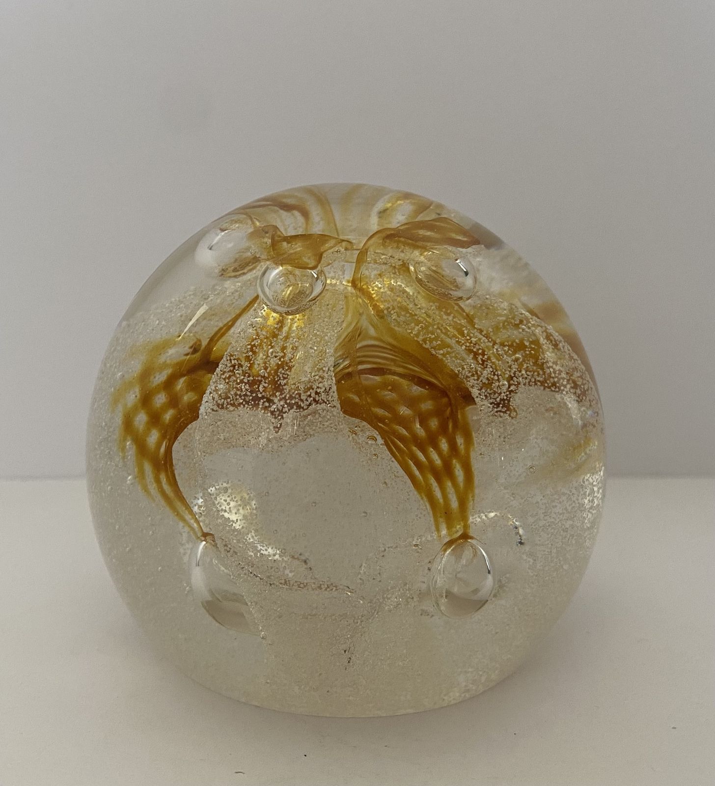 photo buy Caithness, ‘Congratulations’, Scottish Art Glass Paperweight By Margot Thompson