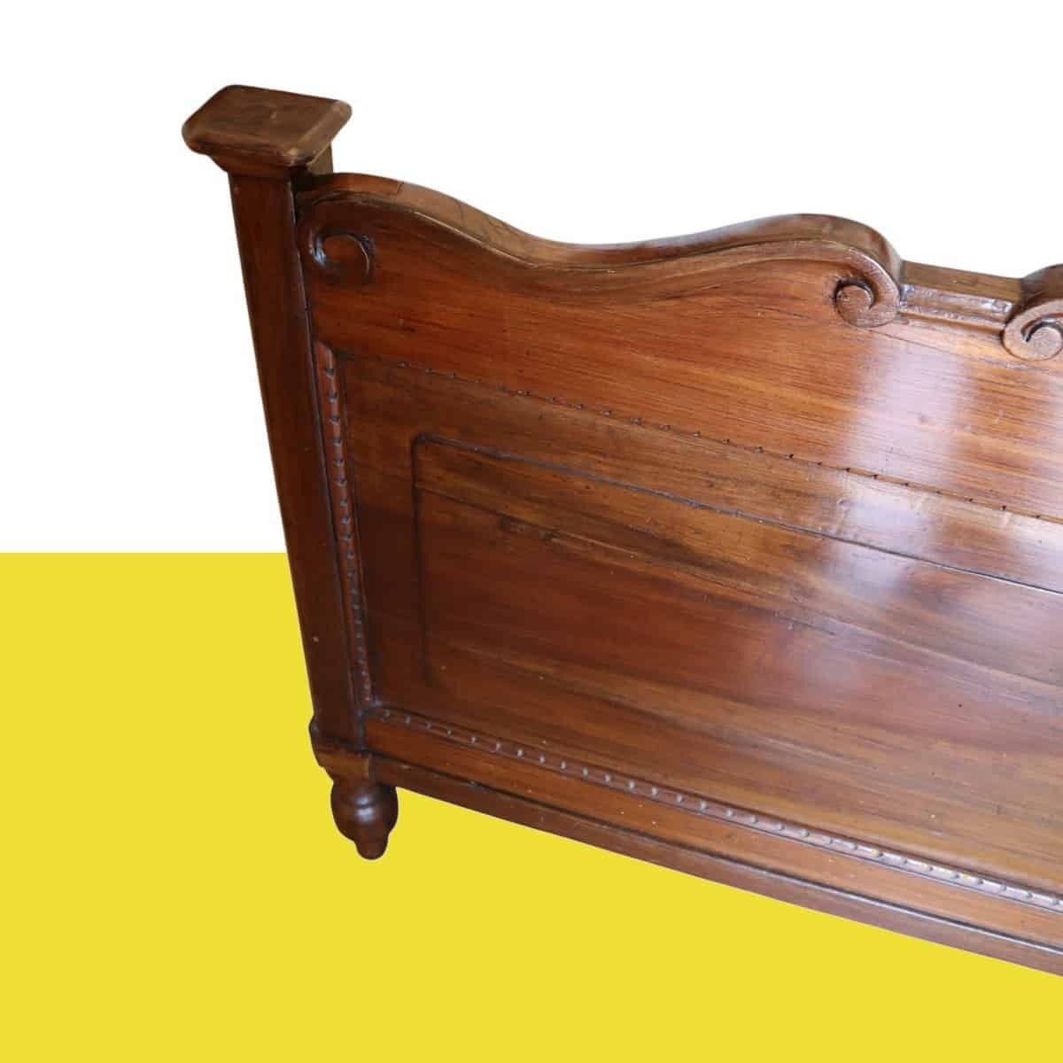 Vintage Solid Wood Double Bed photo Furniture