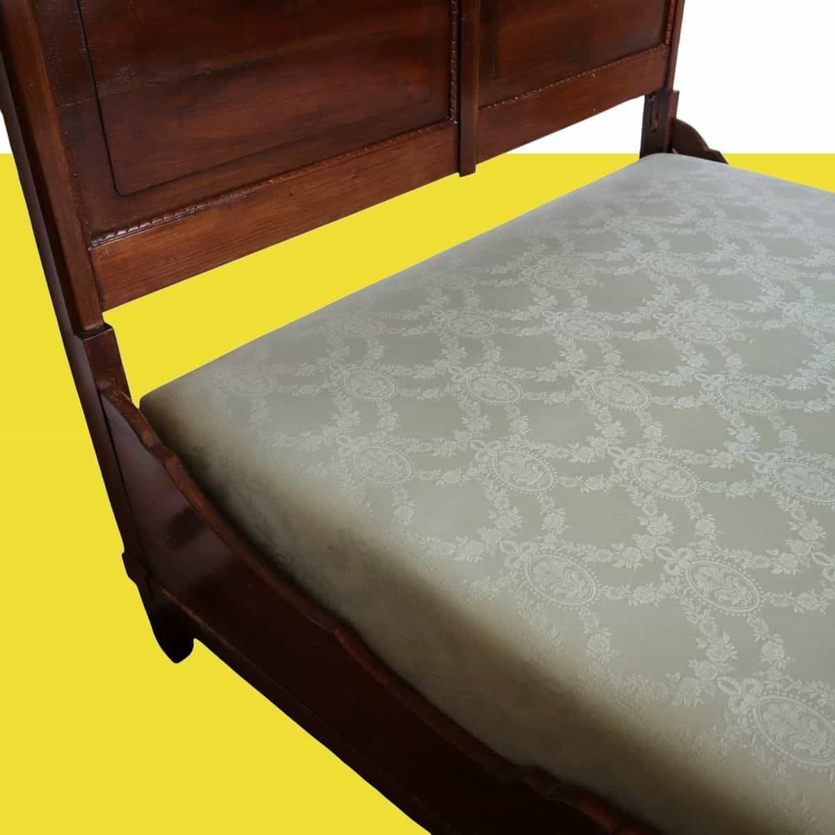 Vintage Solid Wood Double Bed photo vintage