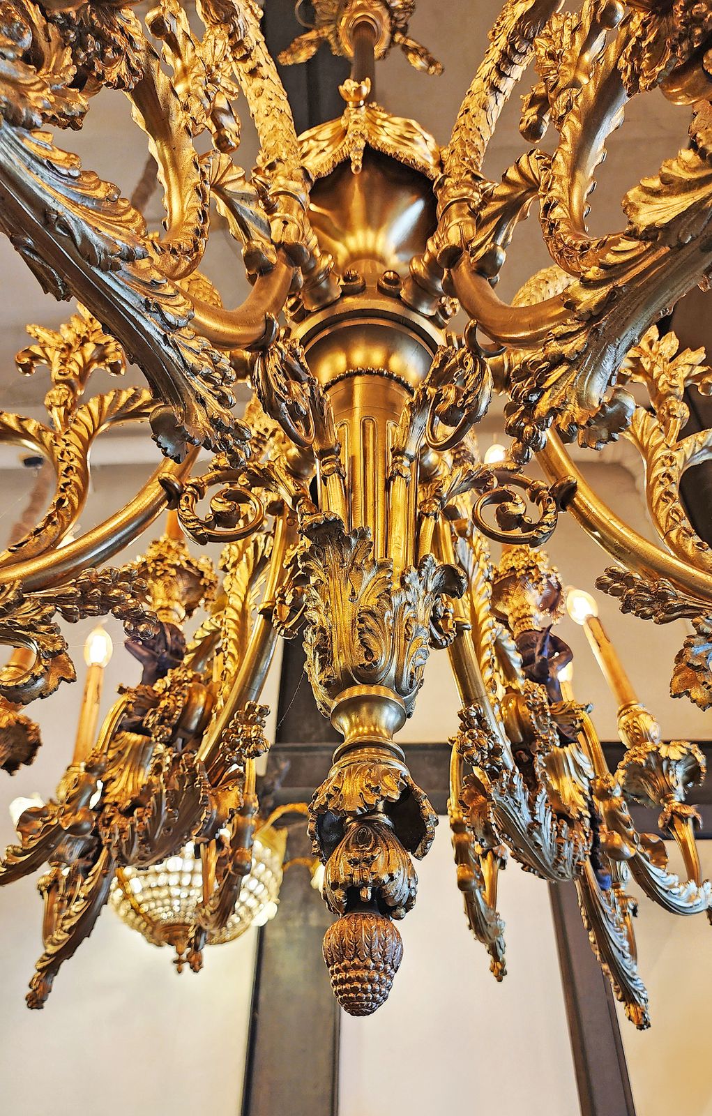 Late 19th Century French Napoleon III 24 Light Gilt Bronze Monumental Chandelier photo 62000.0