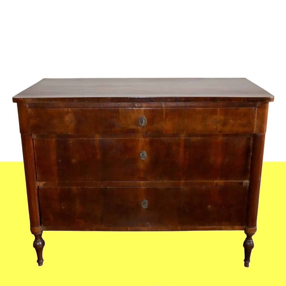 19th Century Three Drawer Chest Of Drawers