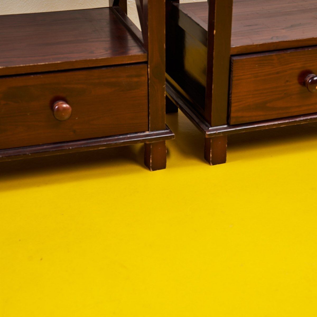 Pair Of 60s Solid Wood Bookcases photo for sale