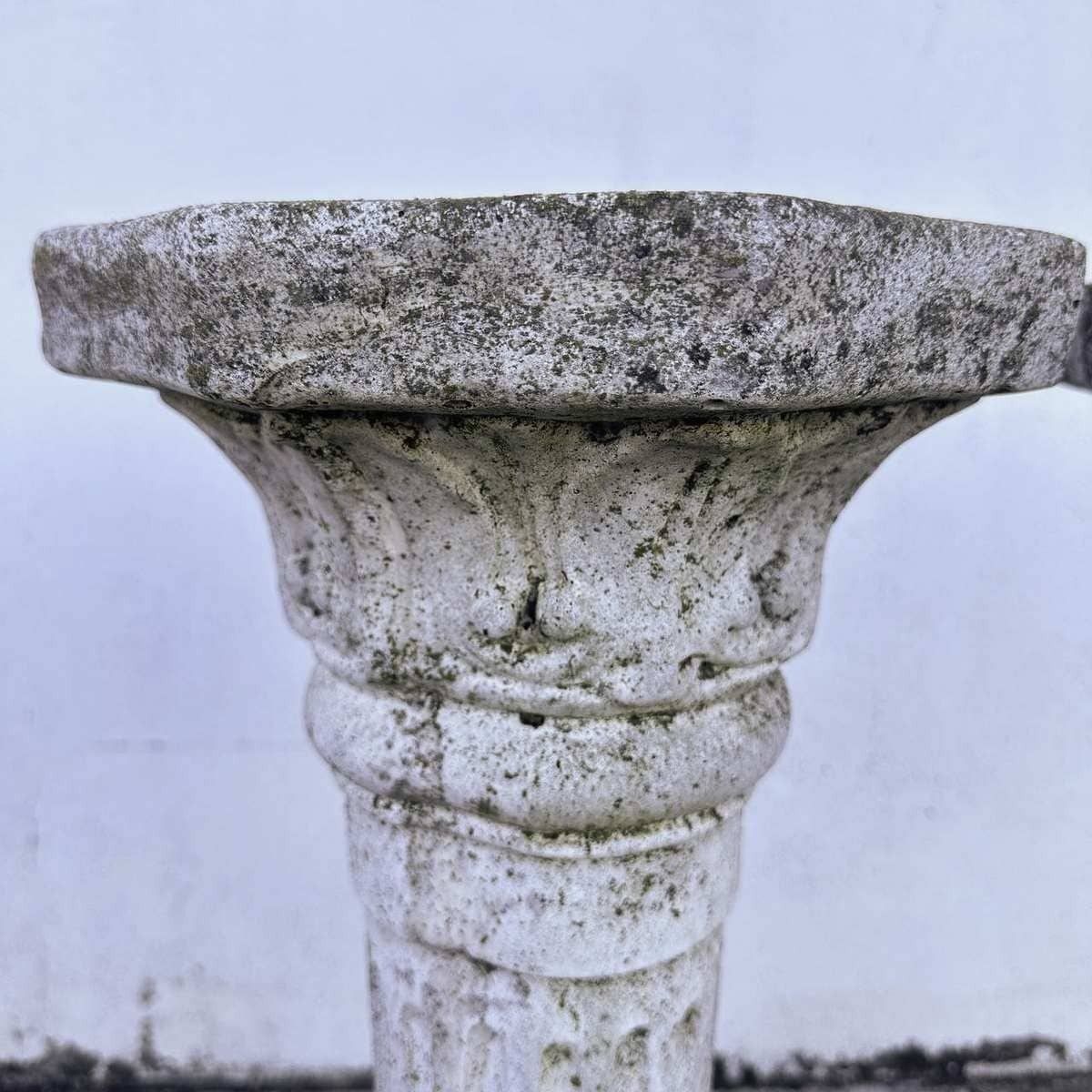 Pair Of Classic Twin Stone Columns, Perfect For Roman Style Entrances Or Gardens. photo furniture