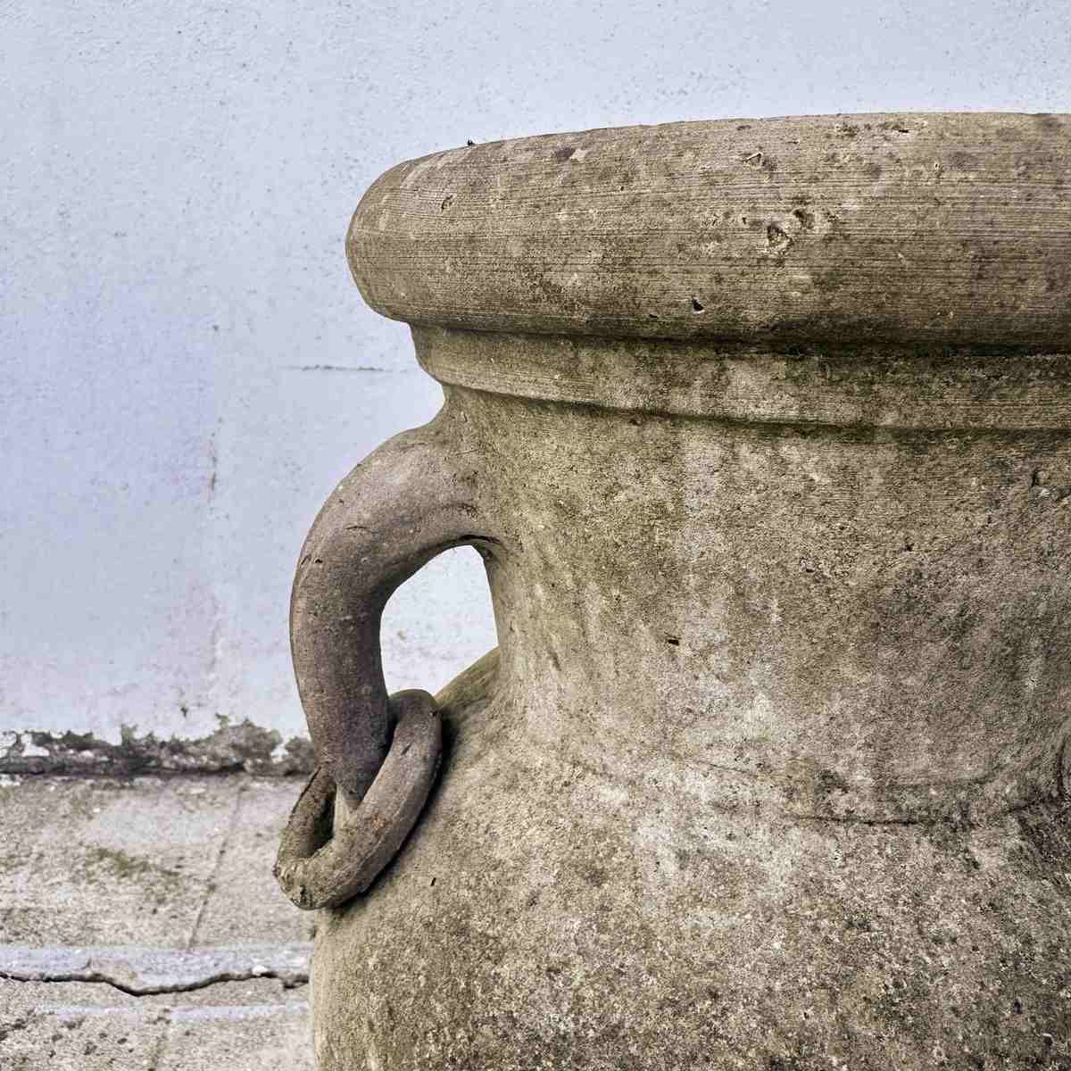 Terracotta Pot With Double Handles, Ideal For A Rustic Touch In The Garden Or Patio. photo furniture
