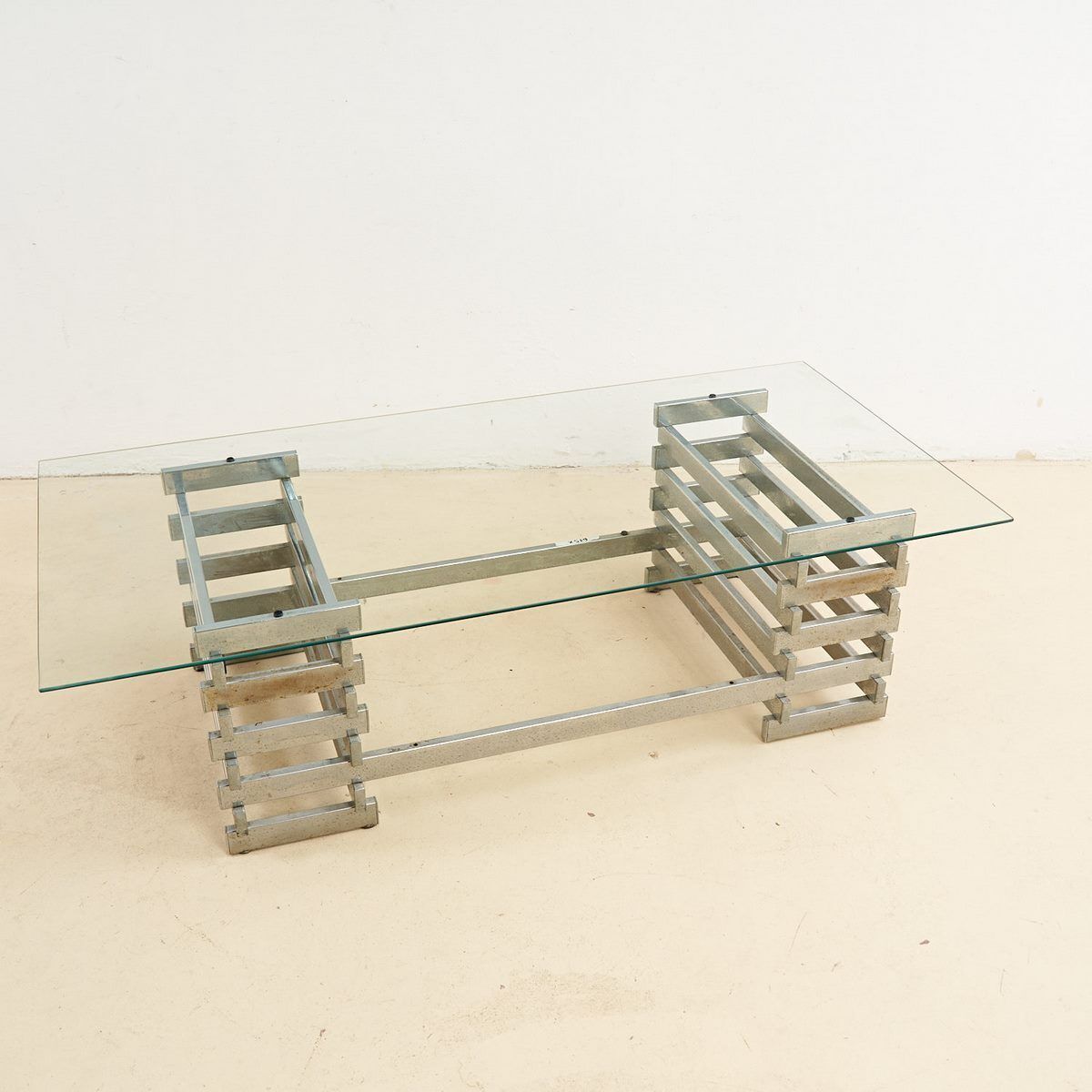 Designer Coffee Table With Chrome Base
