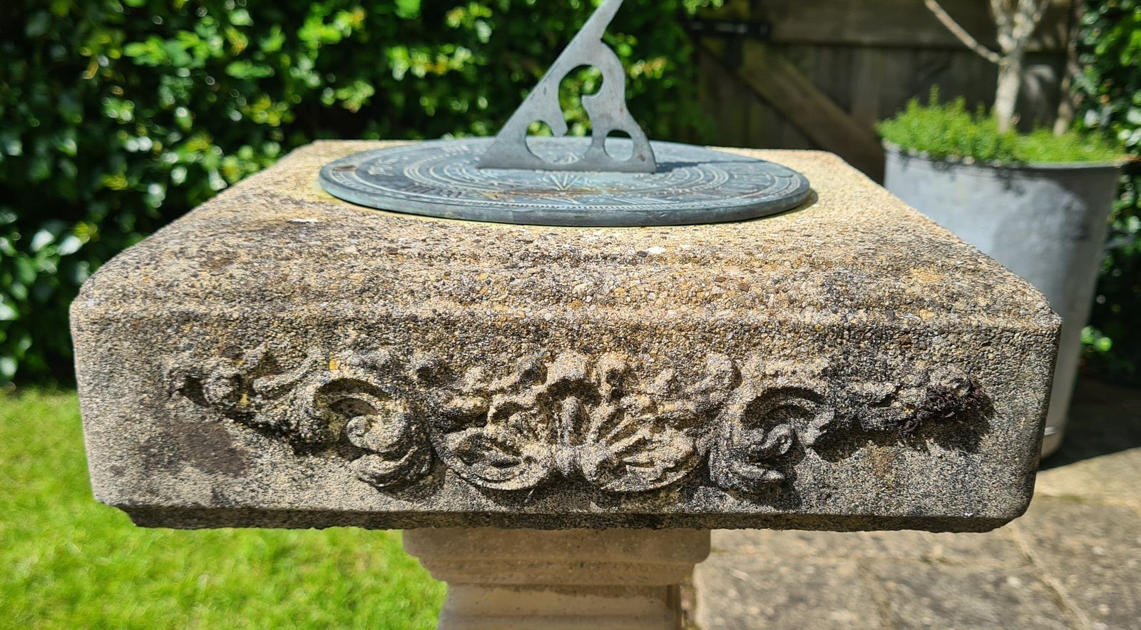 Weathered Garden Sundial, Mid 20th Century photo furniture