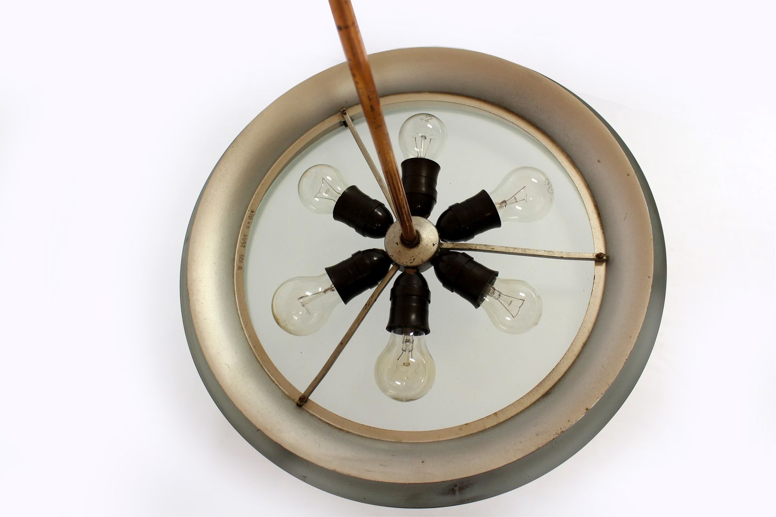 Bauhaus Ufo Pendant Lamp By Josef Hurka For Napako, 1930s photo for sale