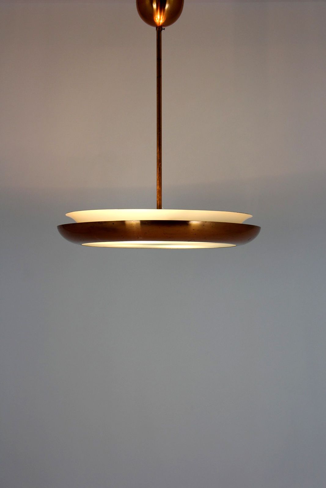 photo furniture Bauhaus Ufo Pendant Lamp By Josef Hurka For Napako, 1930s