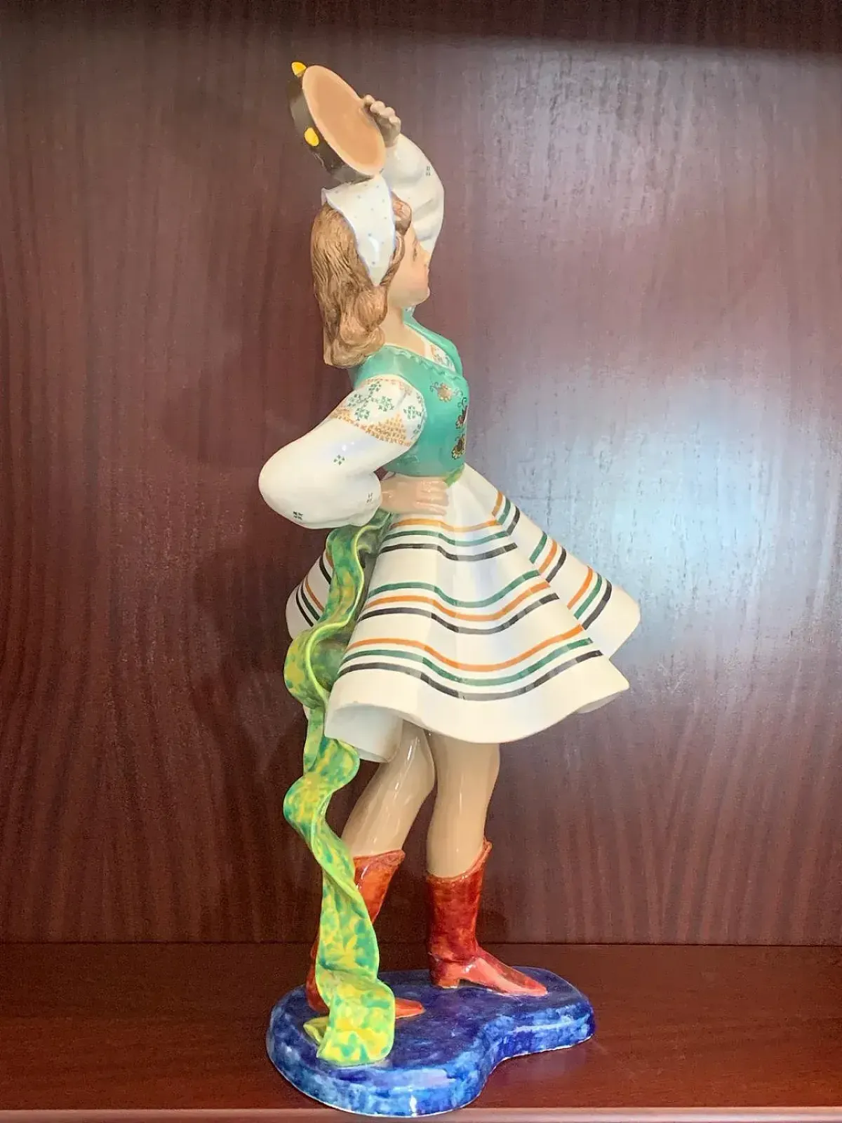 Ceramic Figure Of A Dancing Girl From Le Bertetti, 1940s photo vinterior